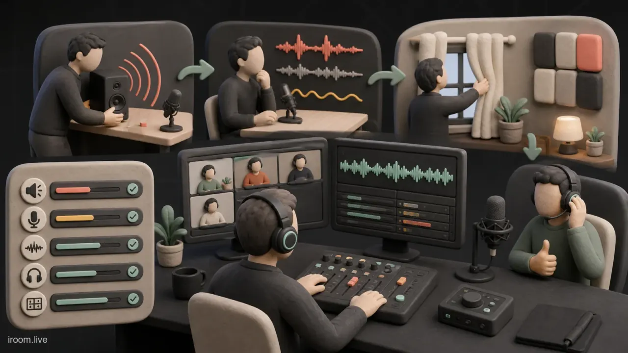کاور حذف اکو و نویز در جلسه آنلاین؛ راهنمای صدای شفاف در Google Meet